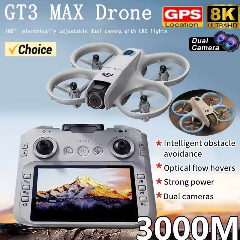 2026 GT3Max HD 8K RC Drone wit - Drone Camera Wide Angle ulasan dan harga