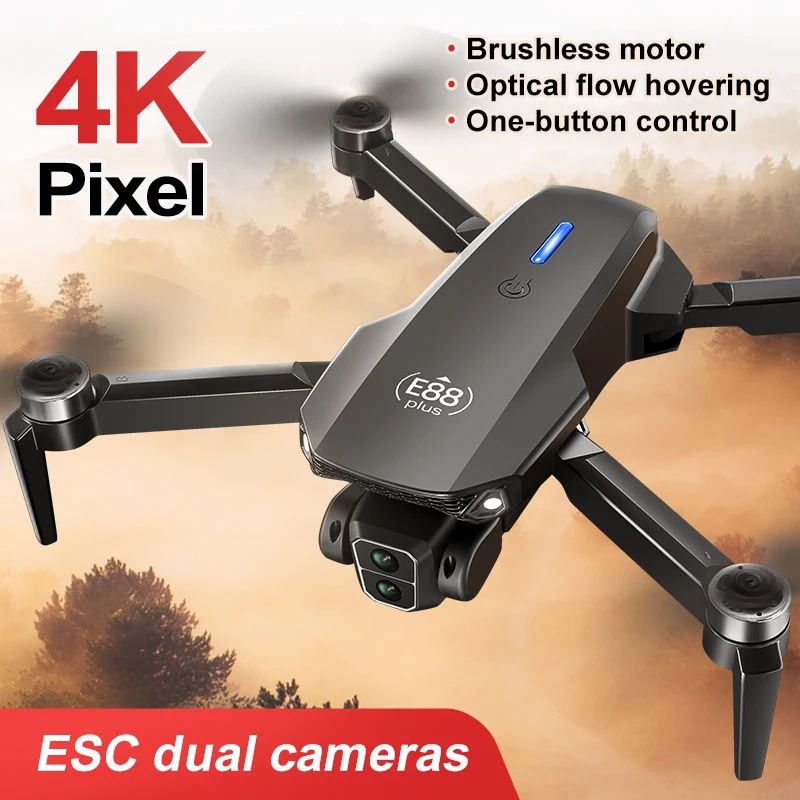 New E88 Plus Quadcopter Drone: - Drone Camera Hd ulasan dan harga