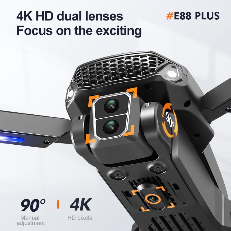 New E88 Plus Quadcopter Drone: - Drone Camera Hd ulasan dan harga