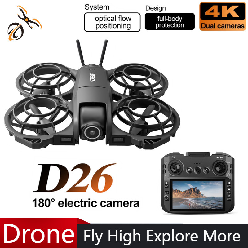 D26 Drone 4K Aerial HD 180° Ca - Drone Camera 4K ulasan dan harga