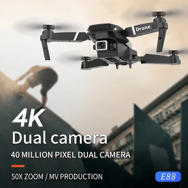 E88 ProIntelligent Folding Dro - Drone Camera Mount ulasan dan harga