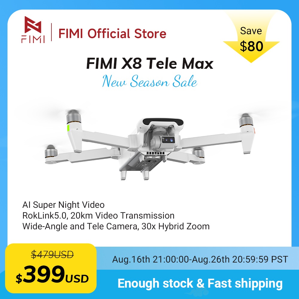 FIMI X8 Tele Max Drone 1/2-inc - Drone Camera Wide Angle ulasan dan harga